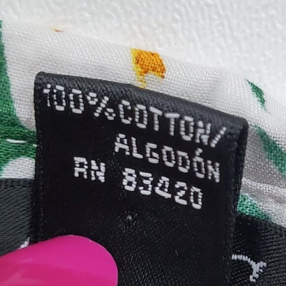 AVEC Womens Button Up Floral Eyelet Blouse Top Size L Multicolor 3/4 Sleeve - Picture 11 of 14